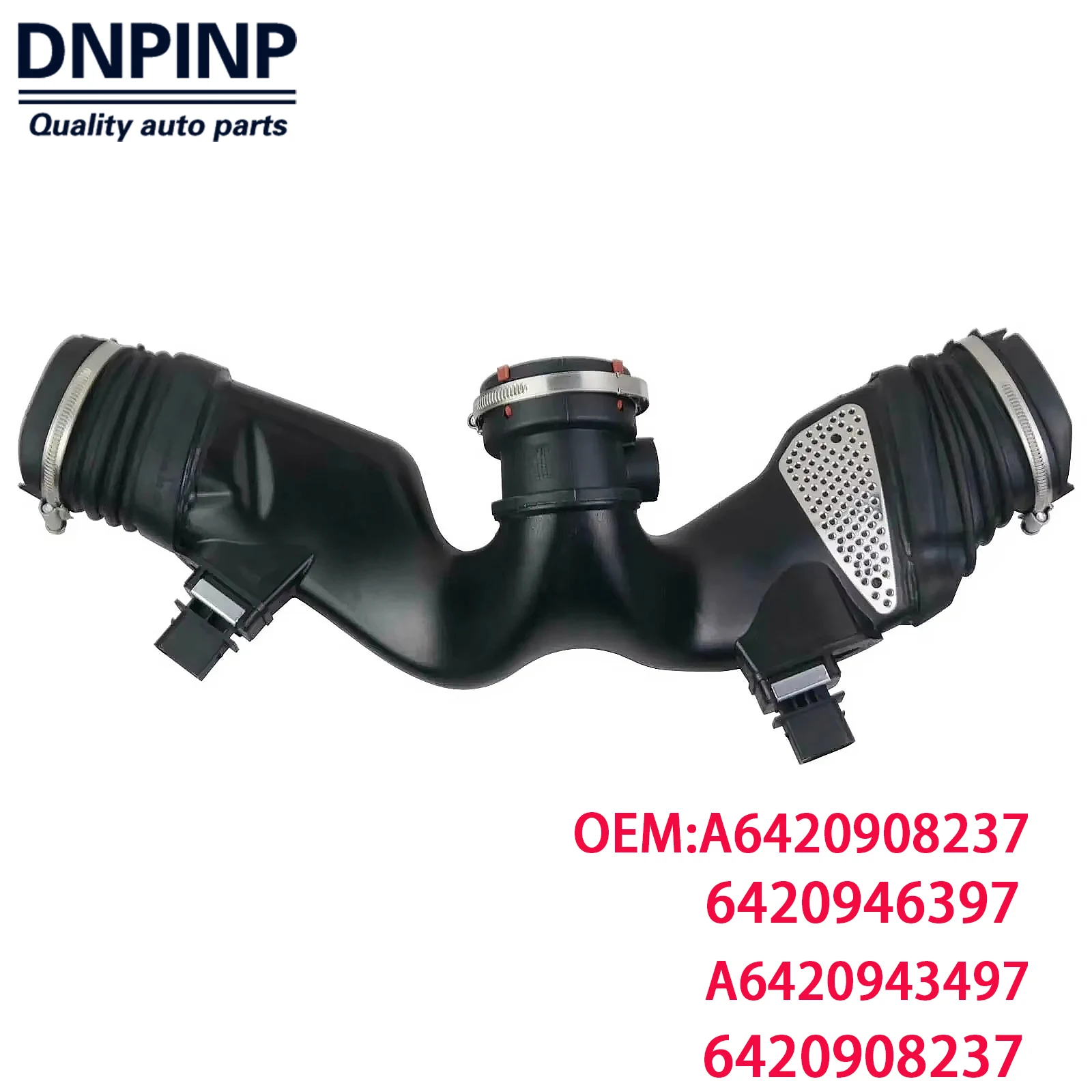 

A6420908237 6420946397 A6420943497 For Mercedes-Benz V6 OM642 W211 W164 W251 Engine Air Duct Hose Assembly With Flow Mass Sens