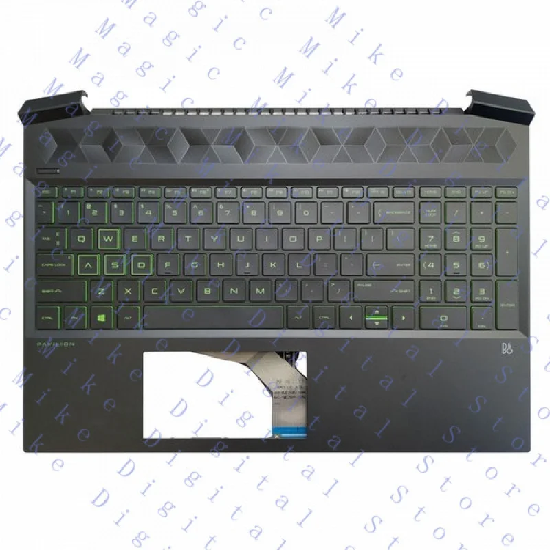 UU  Palmrest w/Keyboard for HP 15-EC TPN-Q229 L72600-001 L72597-001 L72598-001  white/green