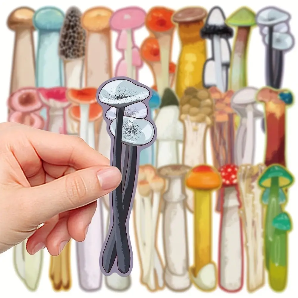 Retro Cartoon Mushroom Bookmarks Mushroom-Shaped Colorful Design Cartoon Bookmarks Reading Bookmarks Reading Annotation