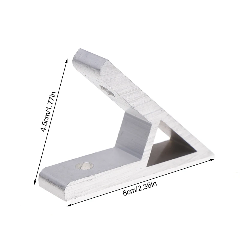 Soporte de ángulo de aleación de aluminio, abrazadera de esquina de extrusión, sujetadores de conector de esquina de perfil, 45 grados, 1/5 piezas