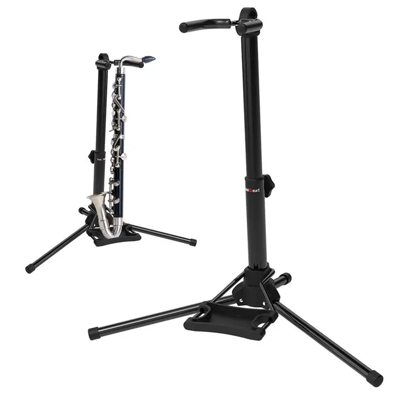 Wind Instrument Stand Portable Foldable Digital Adjustable Gathered Floor Stand For Digital Wind Instrument Universal