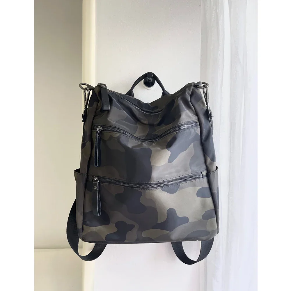 Mochila impermeable de camuflaje Unisex, bolso de viaje de nailon para mujer, bolso de hombro de diseñador, bolsos de alta calidad, 2023