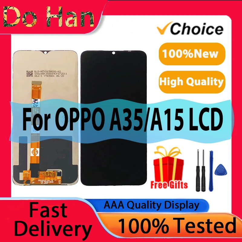 

LCD Display For OPPO A15 A35 LCD Display Touch Screen Digitizer Assembly For OPPO A35 A15 LCD Screen Replacement