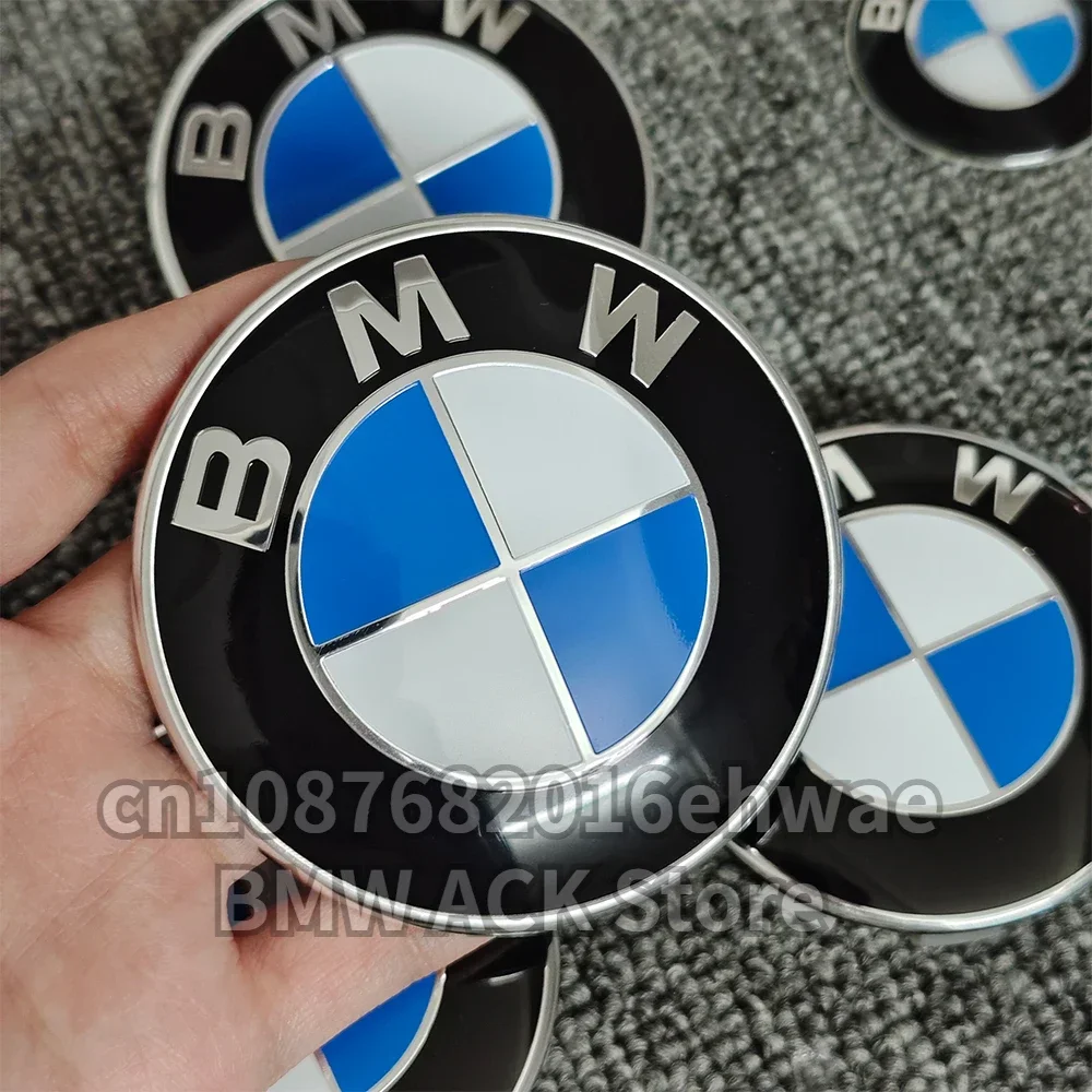 45/74/82mm/56mm/68mm Auto Car Styling Emblem Badge Front Rear Trunk Logo Steering Wheel Sticker Wheel Hub Caps for BMW Accessory