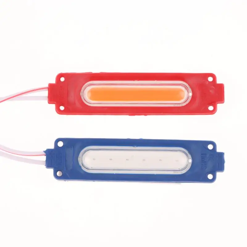 1 Piece 1 To 2 Vehicle Warning Flash Lamp 12V COB Red Blue Strobe Lights For Car Moto Bike Grille Decor Atmosphere Lighting