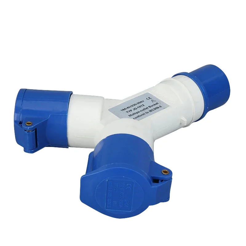 16A 3Pin 220V IP44 Waterproof Power Electrical Plug And Multi-Socket Multifunctional Male Female Industrial Field Connector
