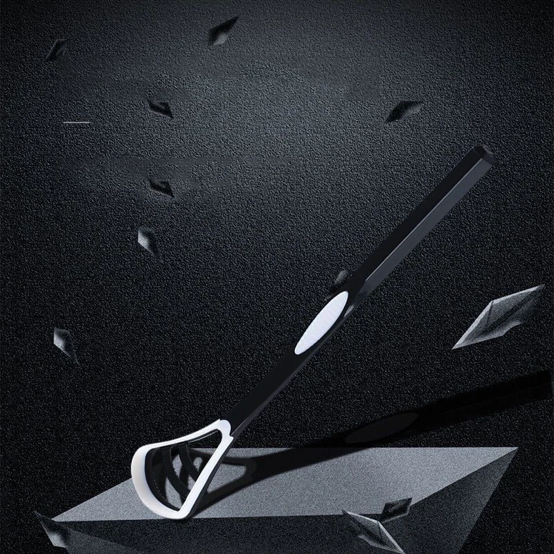 منظف طلاء اللسان - فرشاة طلاء اللسان - مكشطة اللسان للبالغين - مكشطة اللسان المحمولة للتنظيف - مناسبة لكل من الرجال