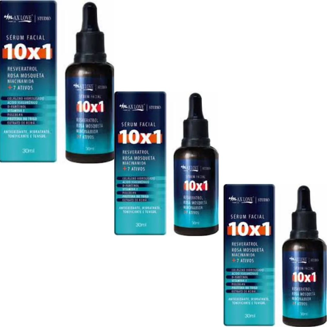 Serum 10x1 Resveratrol Pink Mosquette + 7 Assets-3un Kit