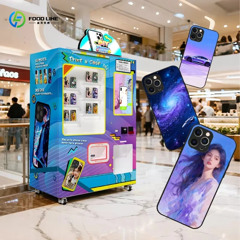 Mobile Phone Cover Self-service Vending Machine Makes It Easy and Quick to Get a DIY Style Phone case Customized