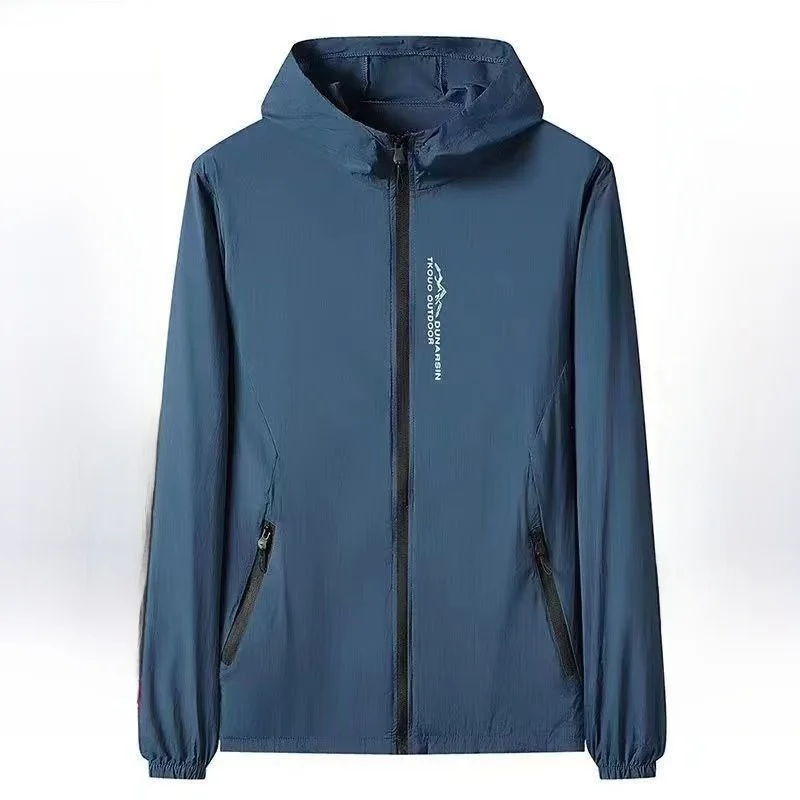 

Men's Ice Silk Comfortable Lightweight Casual Sun Protection Jaet Sli Thin UV Protection Outerwear Summer Anti-Wrinkle