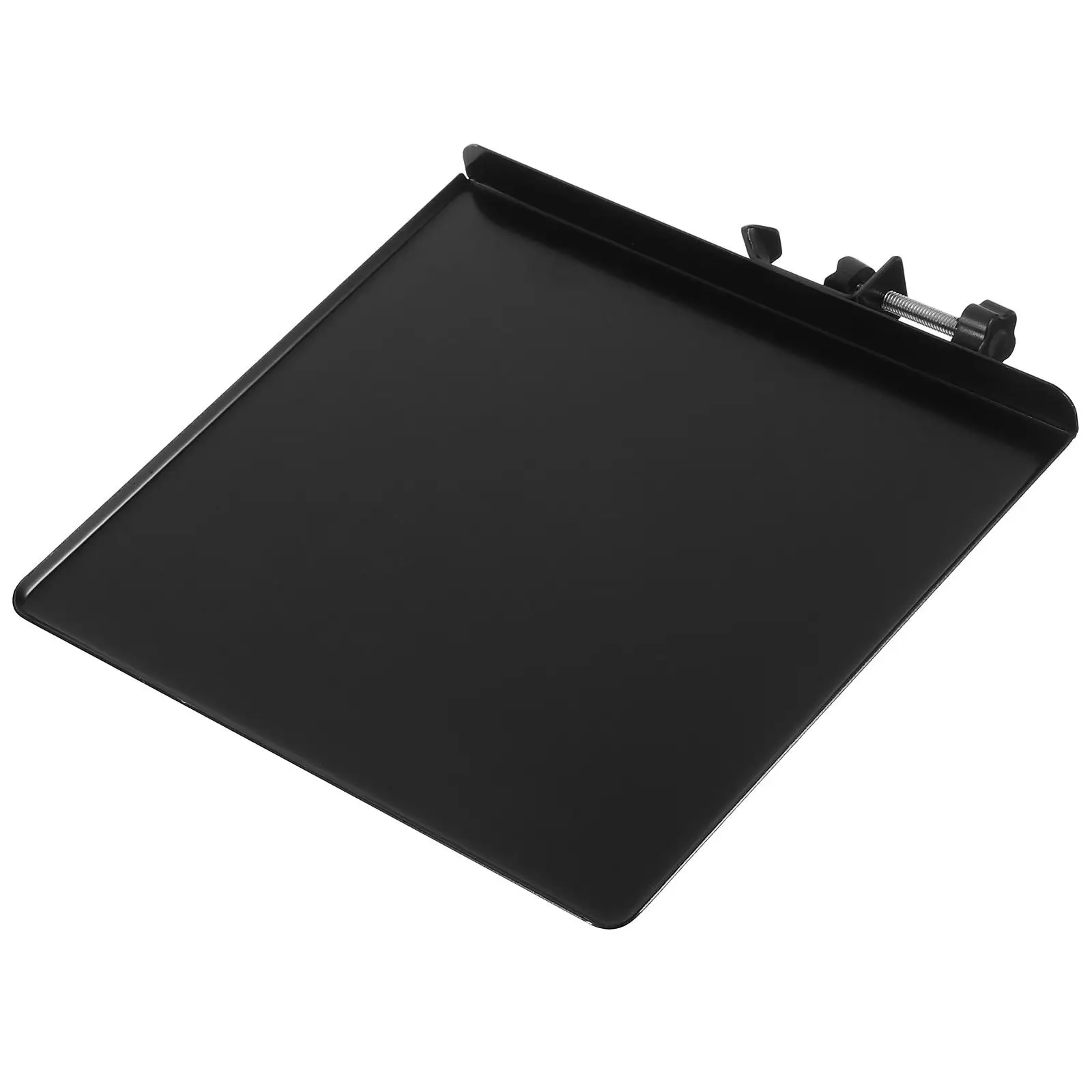 Microphone Stand Tray Black Metal Sound Card Holder for Picks Phones Accessories Office Recording Clamp Rack