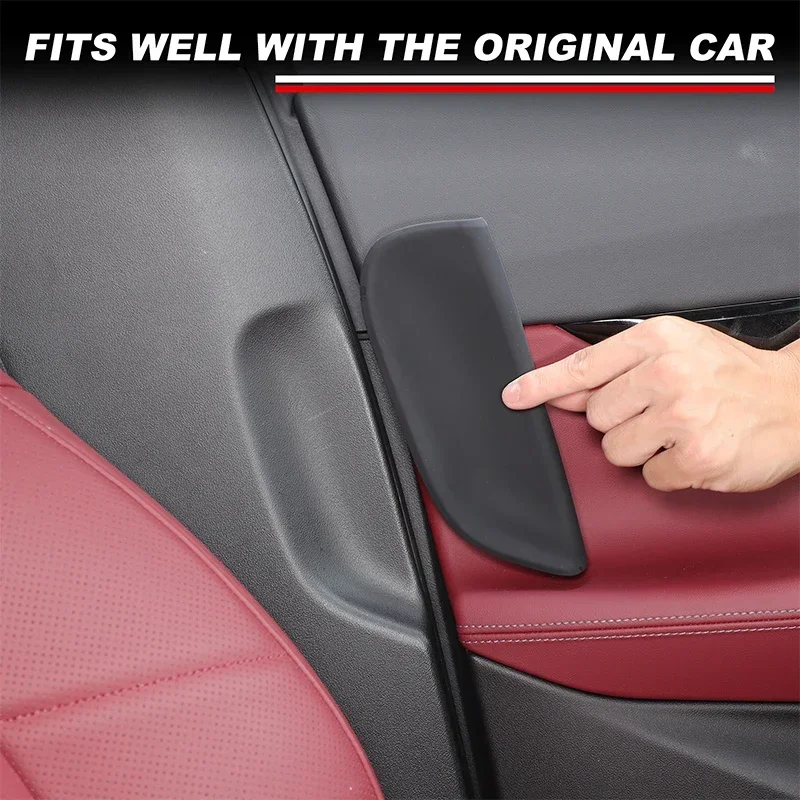 

For BMW 5 Series G60 2024-2026 Silicone Black Car B-pillar Anti-collision Decorative Sticker Car Interior Accessories