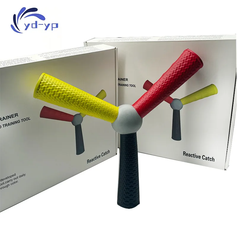Portable throwing reaction stick trainer,great for improving hand‑eye coordination,reflex speed and sports agility training.