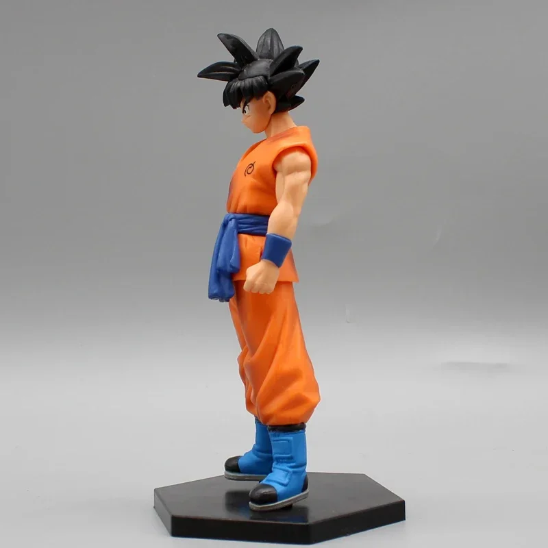 18 cm Dragon Ball Figuren Schwarz Haar Son Goku Action Figure Kakarotto Figura Saiyajin Statue PVC Sammlung Spielzeug für Kinder Geschenk