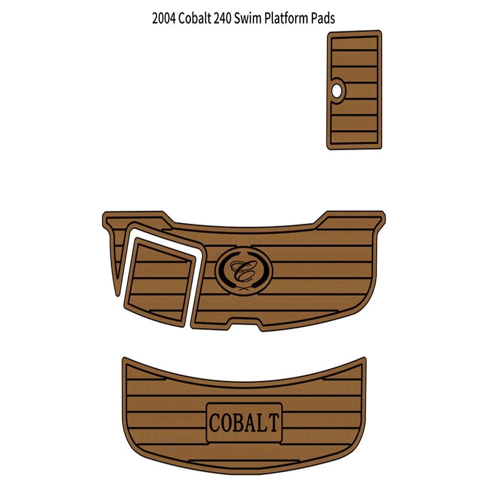 2004 Cobalt 240 Swim Platform Step Pad Boat EVA Foam Faux Teak Deck Floor Mat SeaDek MarineMat Gatorstep Style Self Adhesive ZA