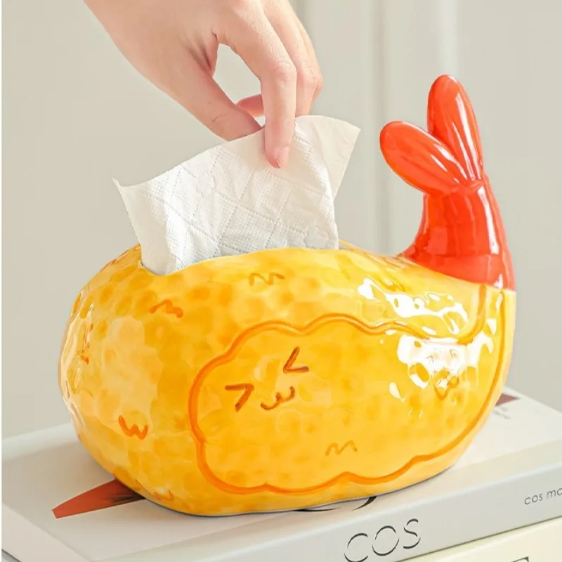 

Керамическая коробка для салфеток, японский материал, магазин, креативное украшение, милая бумажная коробка для гостиной, подарок на новоселье