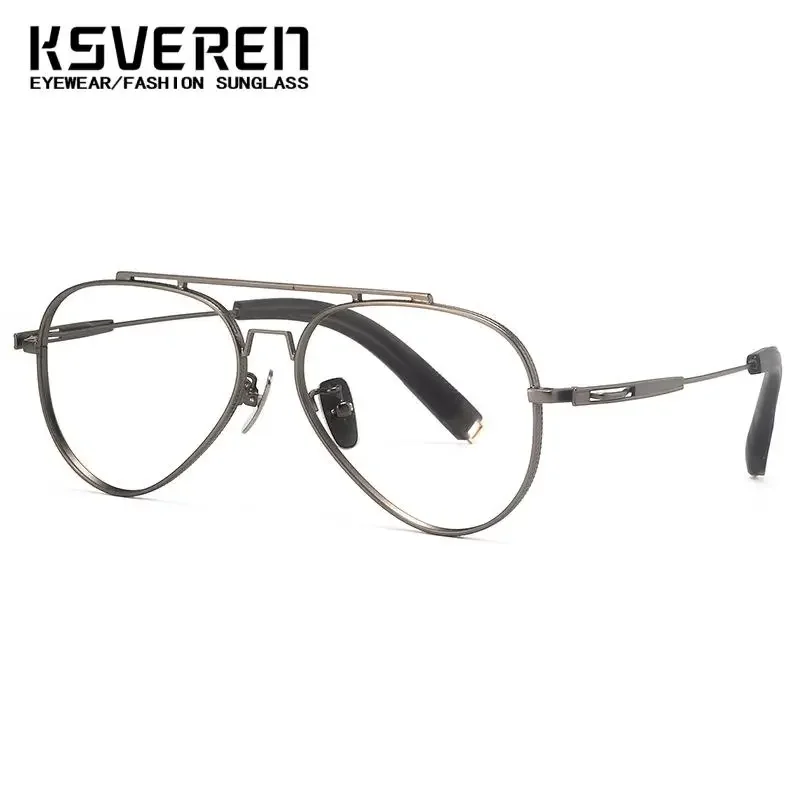 2024 новые модные очки-авиаторы, винтажные титановые очки для чтения, роскошная оправа для очков по рецепту от 0 +0,5 до +6,0