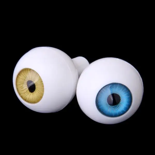 Halloween Prop Acrylic Round Doll Eyes Lifelike Plastic Eyeball Kit for Decorative Dolls