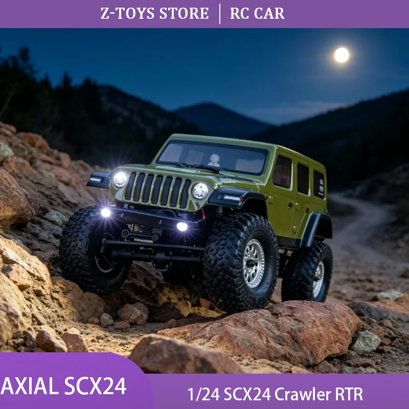 Axial SCX24 1/24 RC Crawler Jeep 4WD Off Road Rock Climbing Truck RTR with Battery Charger Hobby Grade Mini Scale Model