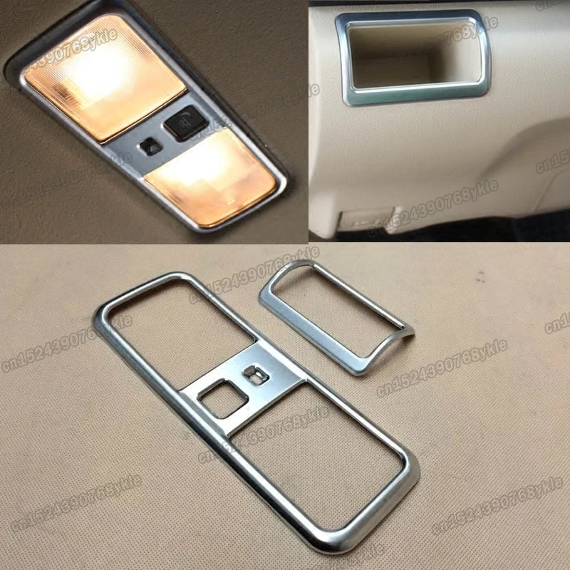 

car roof reading light frame trims chrome for toyota camry 2012 2013 2014 2015 2016 2017 xv50 accessories dashboard storage box