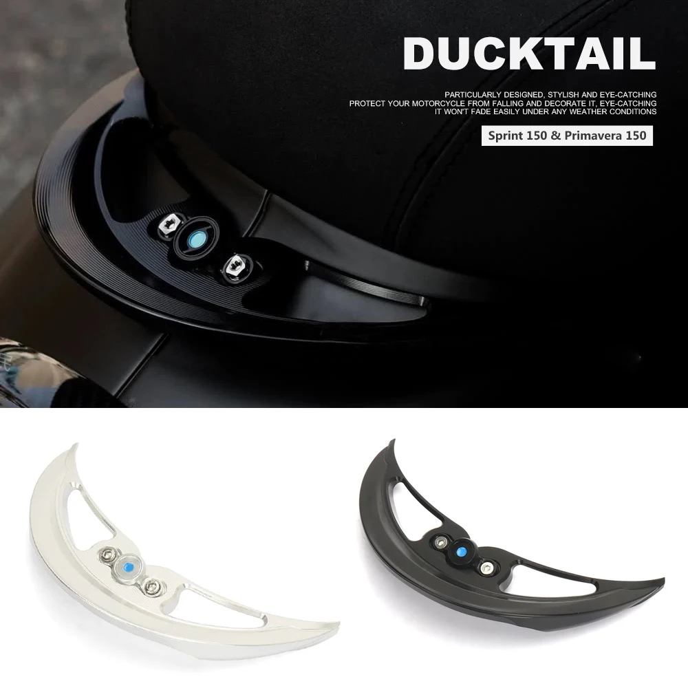 

Motorcycle Accessories Parts CNC aluminium Ducktail Rear Grab Carrier Cover For Vespa Sprint150 Primavera150 Primavera 150