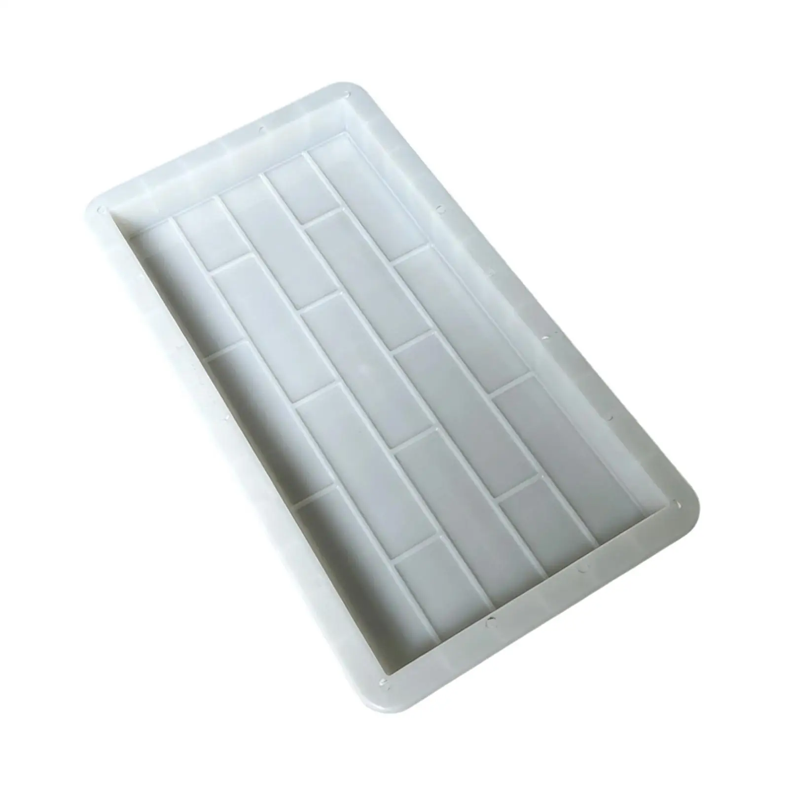 Cement Paving Stepping Stone Paver DIY Pavement Tool Courtyard Walkways Decor Reusable Creative White