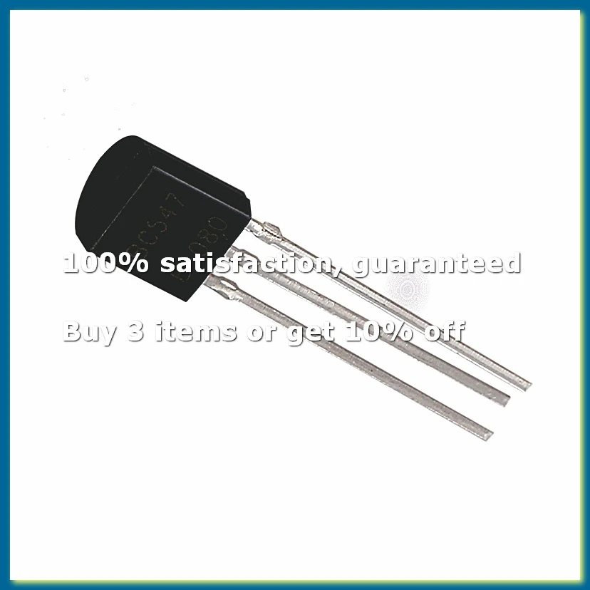 100pcs BC547 TO-92 NPN transistor