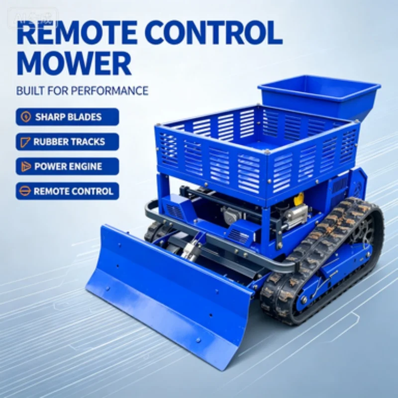 Customized Remote Control Lawn Mower Full Crush Thick Branches, Designated Equipment For Land Renovation Contractors