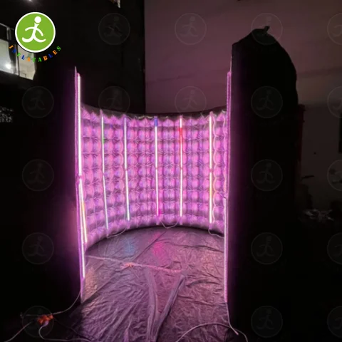 Cabine Photo Gonflable Commerciale à 360 LED, pour ix, Événement, Décoration de Festival de Location, Nouvelle Rotation