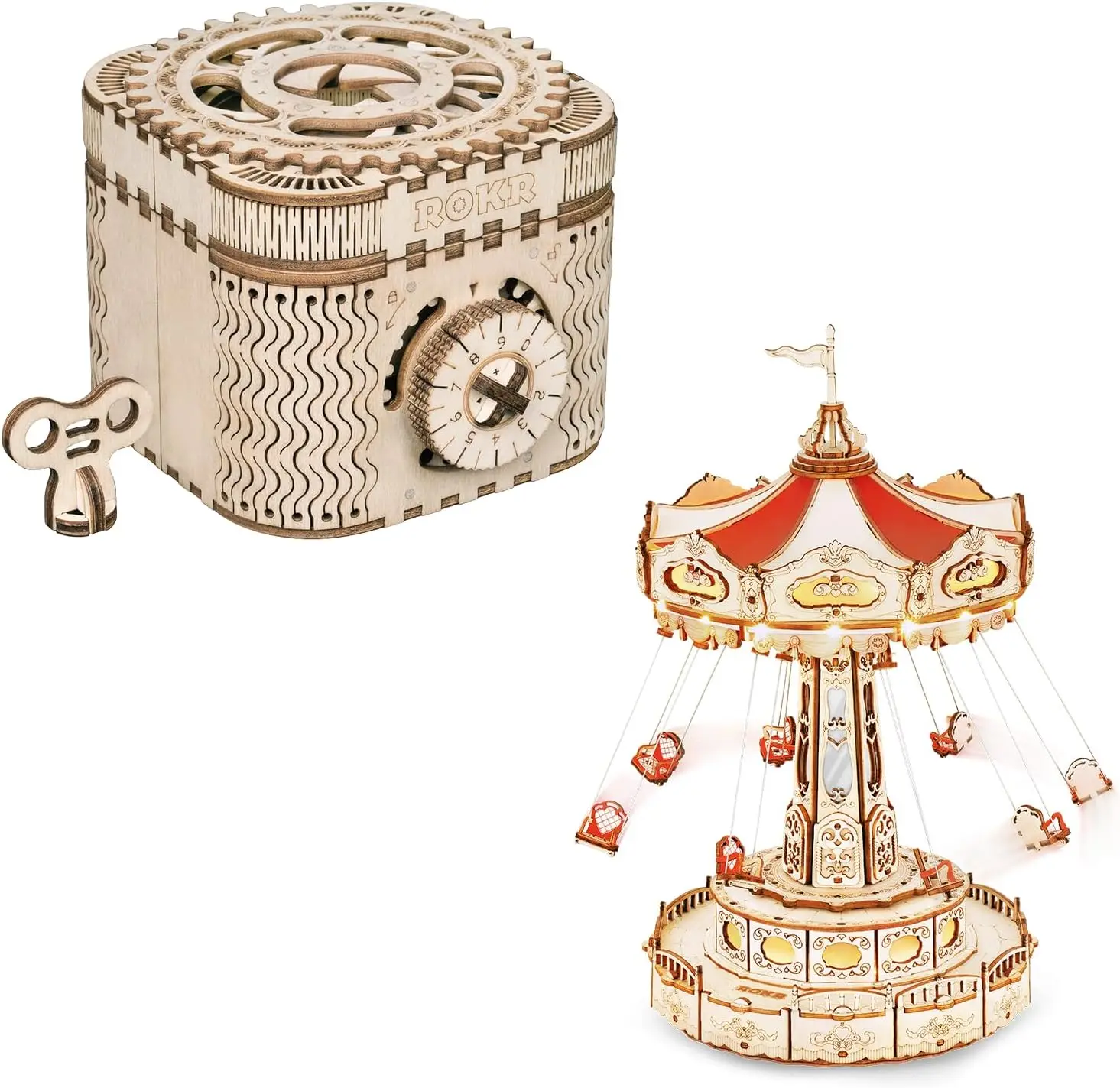

3D Wooden Puzzle LK502+EA02 B07G2F7DCH+B0B4WCLG2M
