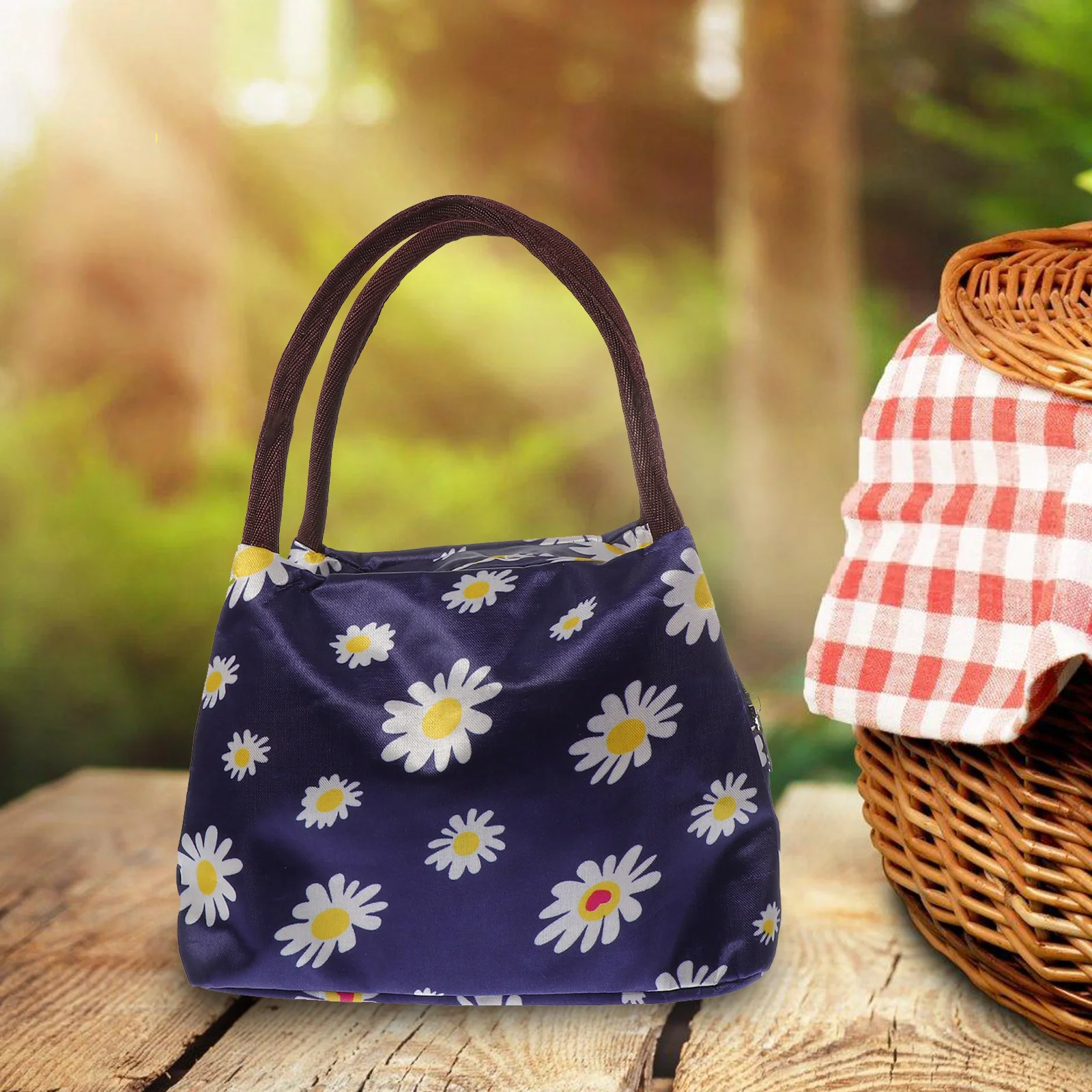 

Bento Bag Lunch Tote Waterproof Wear Resistant Cloth Picnic Camping Travel Food Container Storage Solution Lightweight Portable