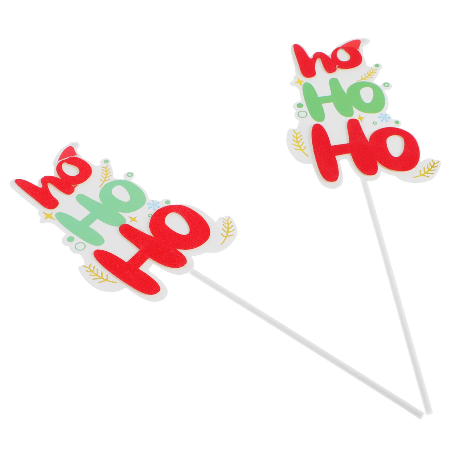 

20 Pcs Christmas Hat Plugin Cake Dessert Topper Decoration Pick Insert Card Picks Cupcake Paper Xmas Theme