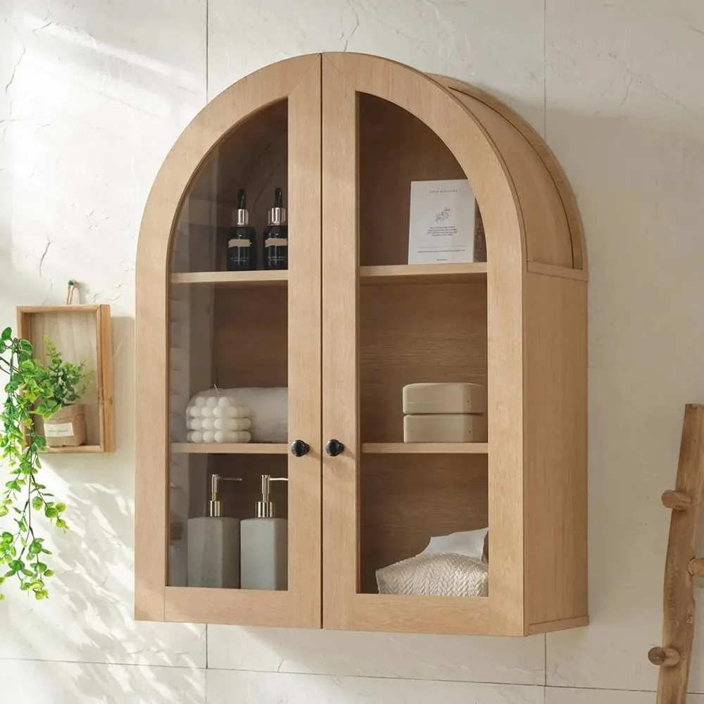 Bathroom Arched Wall Cabinet Over The Toilet Storage Cabinet, Inch bathroom cabinet wall mount with, Customized