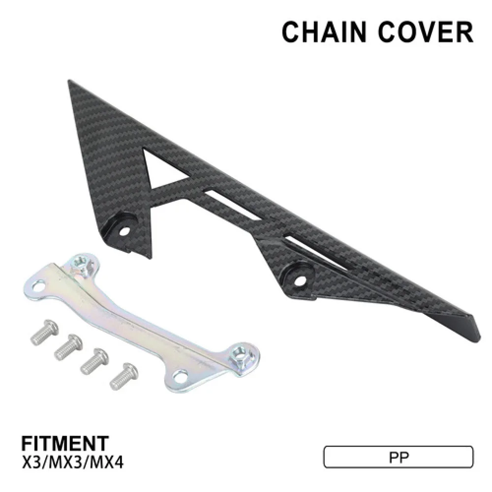 AliExpress NONE Motorcycle AccessoriesChain Guard For Talaria MX3 MX4 MX5 Carbon Fiber Texture Cover Protection Electric Dirt Bike Parts Ebikes