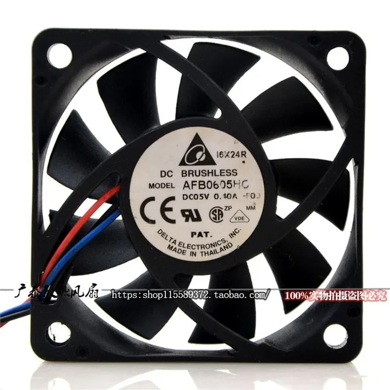 for AFB0605HC 6015 DC5V 0.40A 6CM USB High Volume Ball Bearing Power Supply Cooling Fan