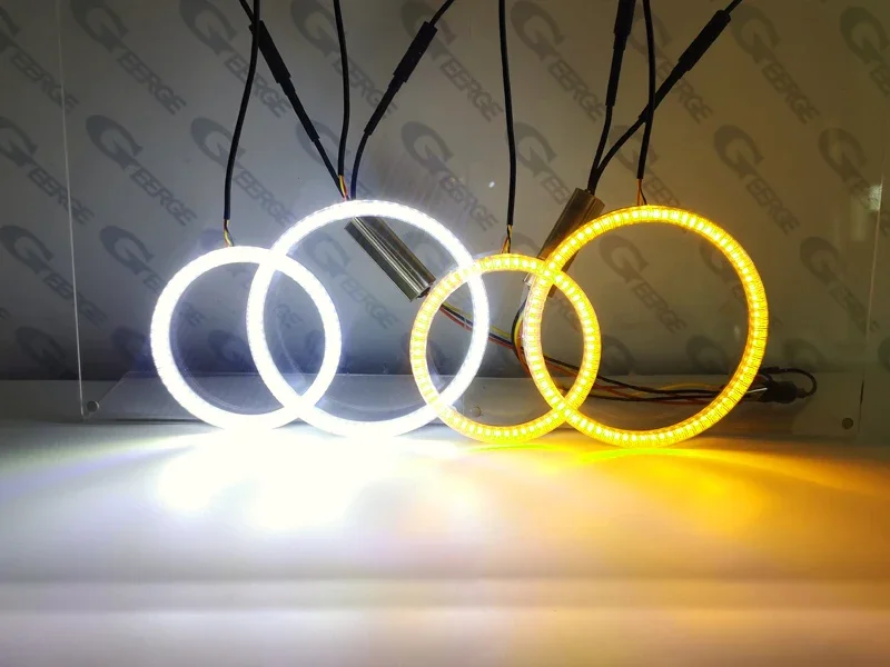 لكيا ماغنتيس لوتز أوبتيما MG 2005 2006 2007 2008 الترا برايت AW المفتاح DRL بدوره إشارة LED عيون الملاك عدة خواتم هالة