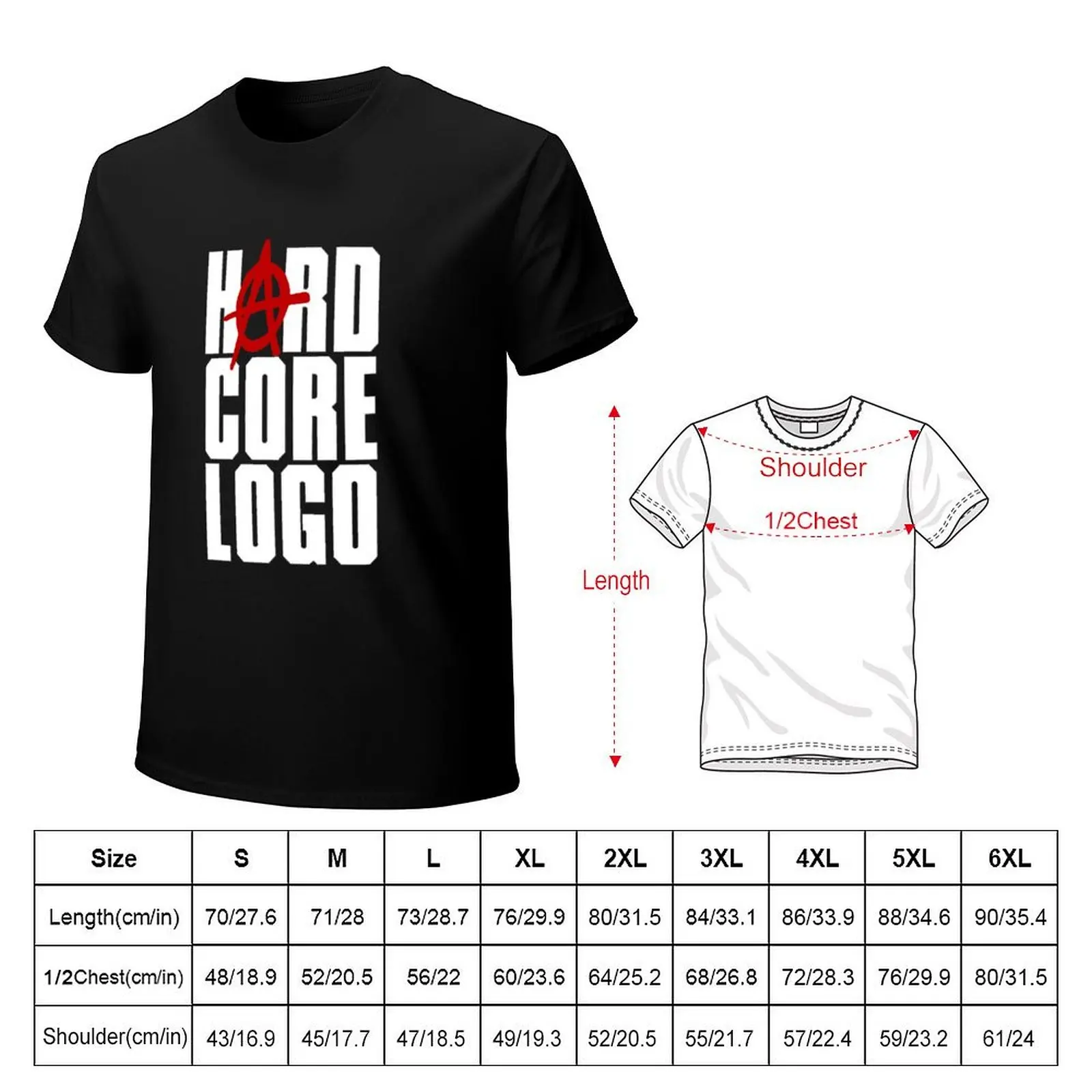 Hard Core Logo Hard Core Logo Classic T-Shirt t shirt for man 100 percent cotton T-Shirt