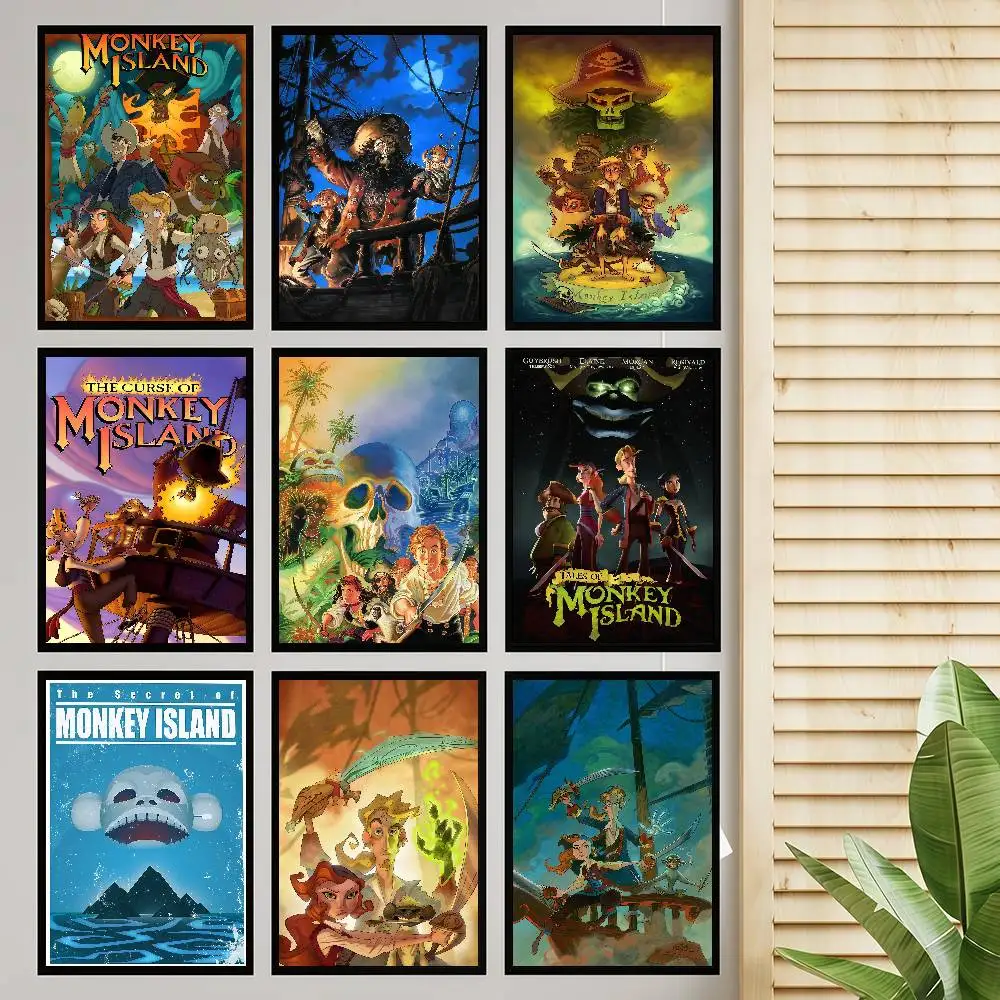 Adventure Video Game Tales Of Monkey Island Classic Vintage Posters HD Quality Wall Art Retro Posters For Home Room Wall Decor