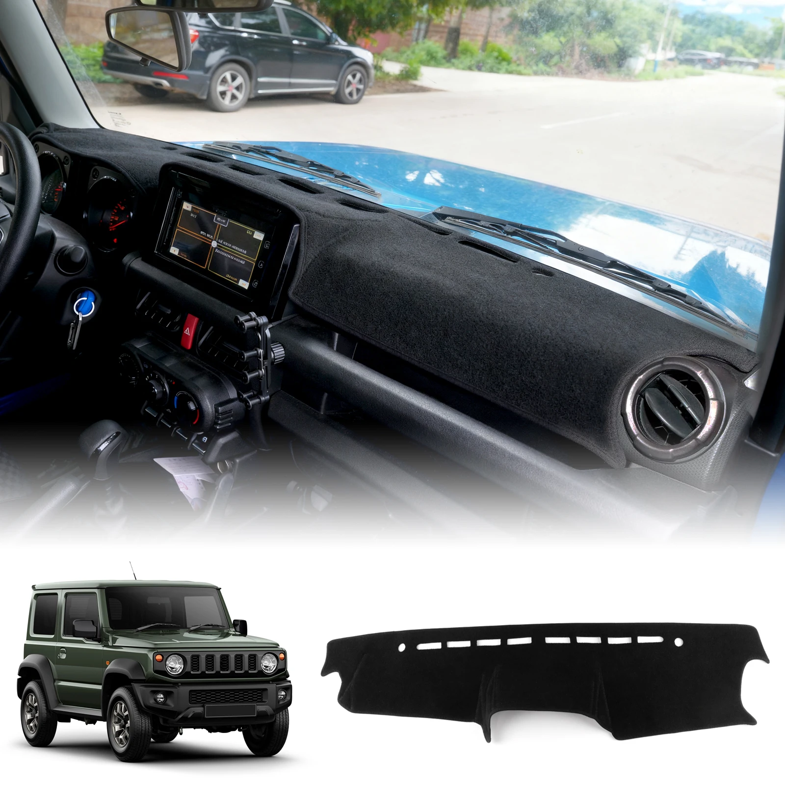 Для Suzuki Jimny JB64 JB74 2019 2020 2021-2025 автомобильный чехол для приборной панели, коврик для ковра, солнцезащитный козырек, накидка, подушка, чехол для приборной панели