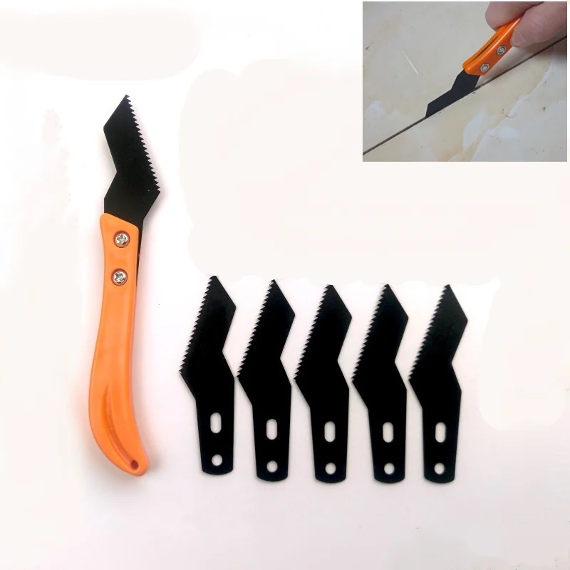 1 Set 5pcs BladeTile  Gap Cleaning Blade Floor Gap Grouting Glue Cleaning for Wall Tile Beauty Seam Tool Construction Tools