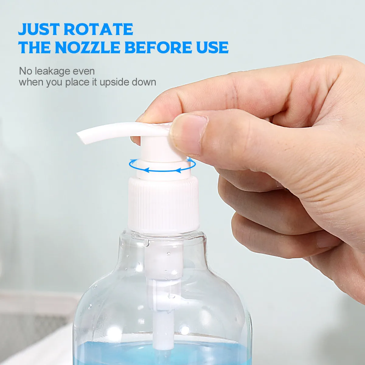 

8Pcs Square Shampoo Bottles Refillable Transparent Pump Press Bottles Large Capacity for Travel Bathroom Kitchen Toiletries