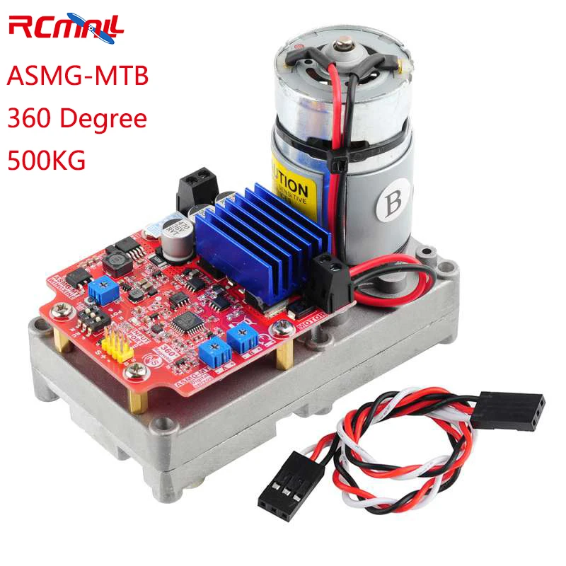 

500kg.cm ASMG-MTB Magnetic Encoding 360 Degree High Torque Digital Servo DC 12-24V Large Robotic Manipulator for RC Car Robot