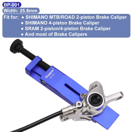 Imagen 2 del producto Herramienta de reinicio de pistón de pinza de bicicleta HEPPE, herramienta de prensa de pistón de pinza de bicicleta para pinza de freno SHIMANO/SRAM de 2 pistones y 4 pistones