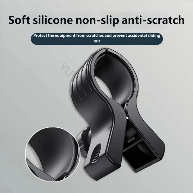96BA Wall Mounted Hair Dryer Stand With Strong Clamp And Foldable Design For Small Storage