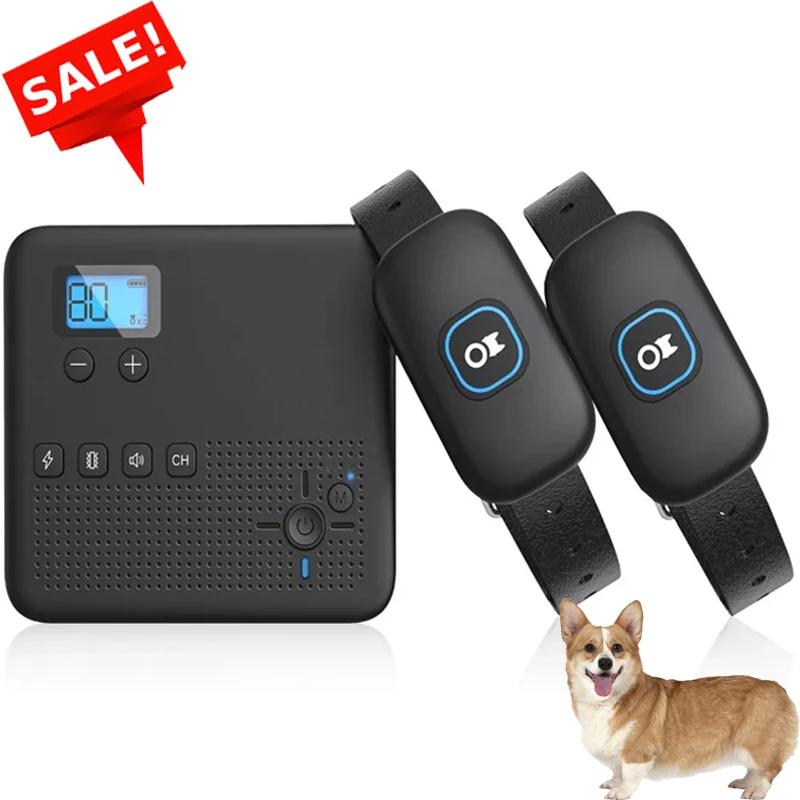 Invisible Wireless Electric Dog Fence System Outdoor Dog Training Remote Control Beep Dog Shock Collar Electric Pet Fence