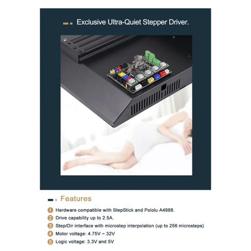 Imagen 2 del producto Controlador paso a paso Original para impresora 3D artillery X1 X2 y/Pro Hornet FS31W01, 1 Juego