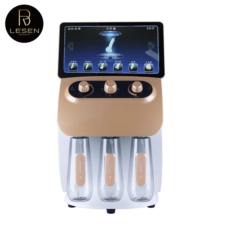 

6-IN-1 360 Visual Hydrogen Oxygen Facial Care Water Dermabrasion Machine Anti-Aging Wrinkle Feduction Shrink Pores Deep Cleaning