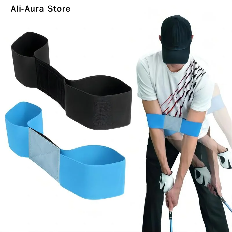 1Pcs Elastic Golf Swing Trainer Arm Band Golf Swing Gesture Corrector Training Aid Golf Practicing Guid For Men Women Beginners