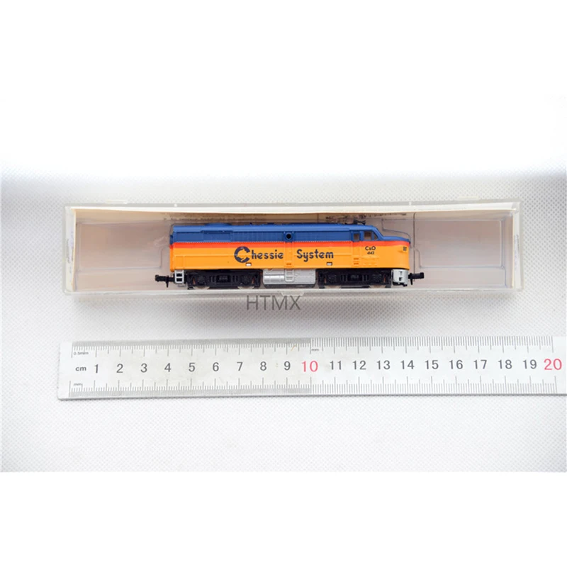 Diecast N Scale 1/160 Train Model Blue&Yellow Matching Color Adult Limit Collection Static Display Decoration Boy Toy Gift