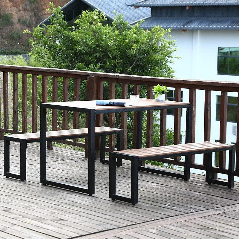 Rechteckiger Tee Couch tisch setzt Holz Esszimmer Terrasse Couch tisch niedrigen Akzent Stühle traje de sala de estar moderne Möbel